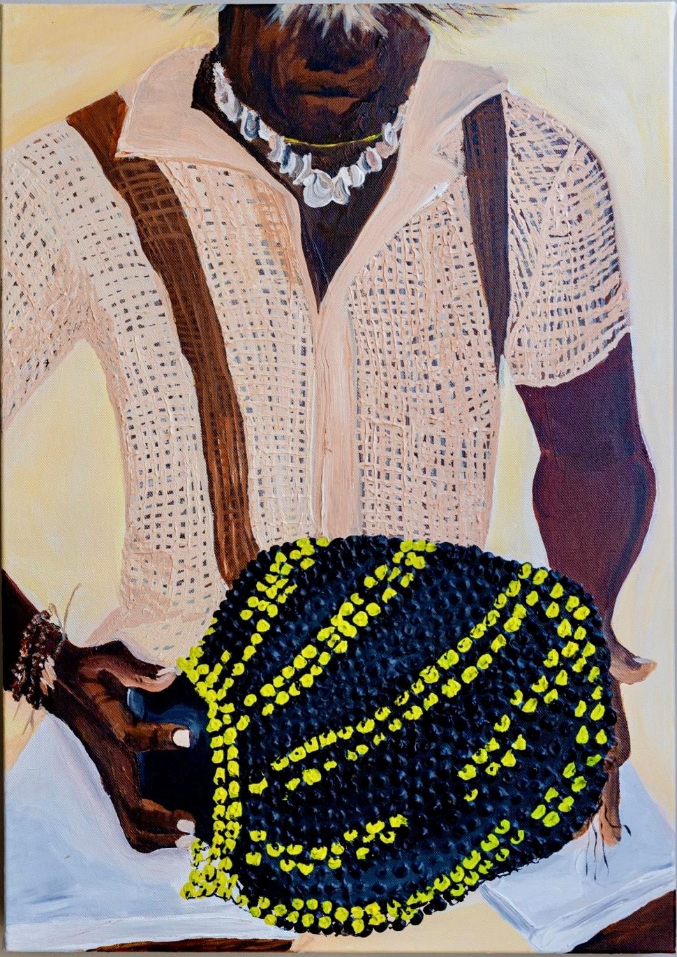 Eugenie Boon_ Kos den man pa sakudí (Something to shake)_ olieverf op doek_ 50 x 70 cm._ 2024 (1).jpg