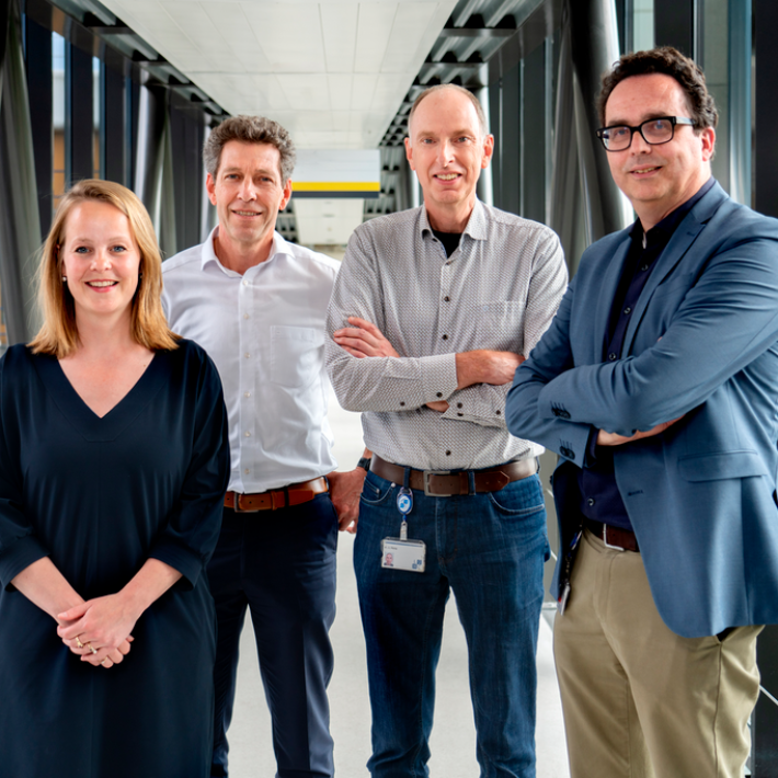 Maartje Huijbers, Jan Verschuuren, Jaap Plomp en Silvère van der Maarel.
